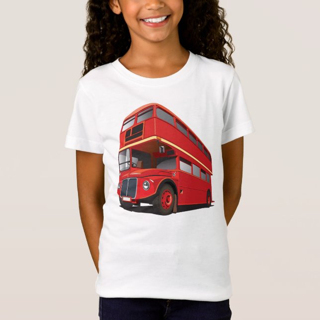 T-Shirt Bus à impériale rouge classique du transport londo (Devant)