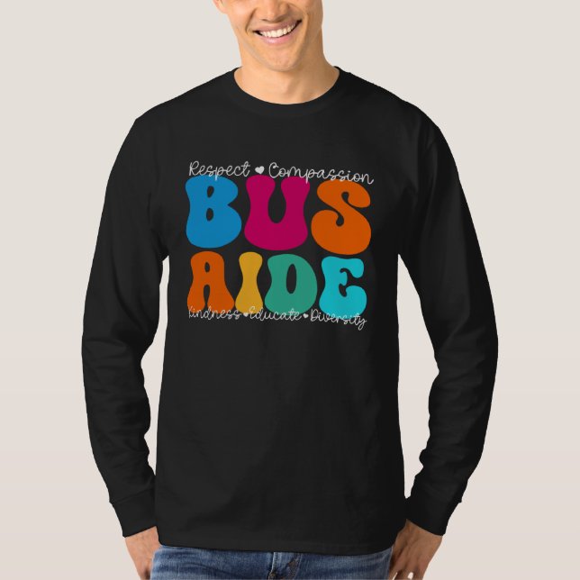 T-shirt Bus Aide Appreciation Week Back to School (Devant)