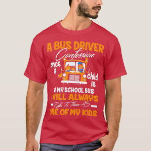 T-shirt Bus conducteur école cadeau drôle école cadeau ret