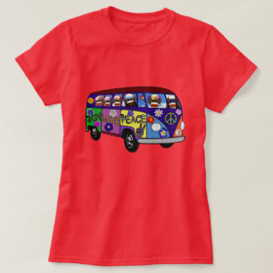 T-shirt Bus de la Paix du Singe Chaussette 