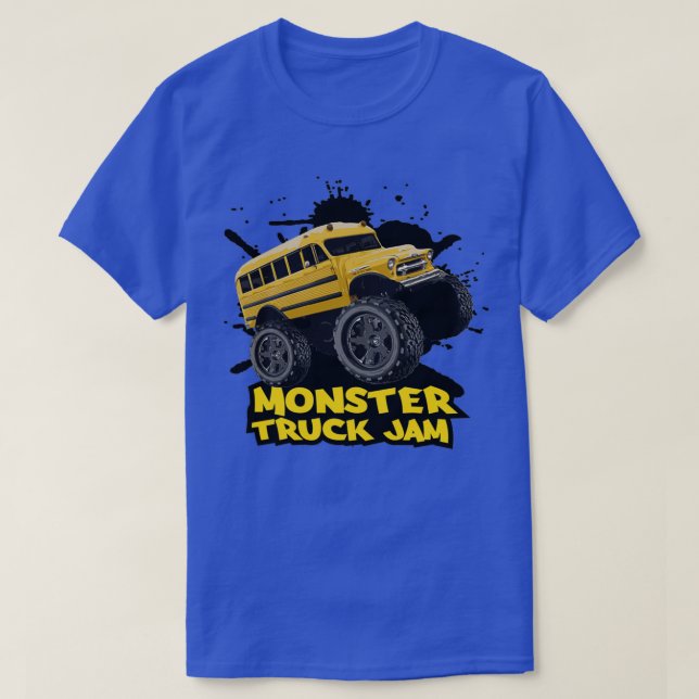 T-SHIRT BUS DE L'ÉCOLE MONSTER TRUCK JAM (Design devant)