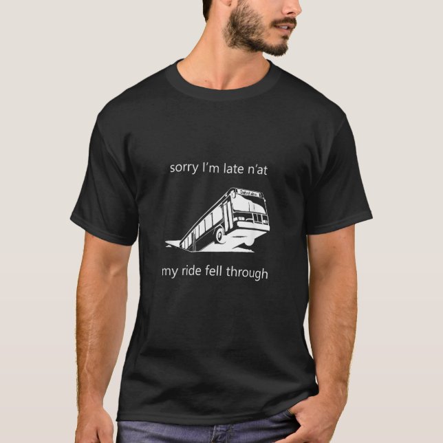 T-shirt Bus de Pittsburgh à Sinkhole (Devant)