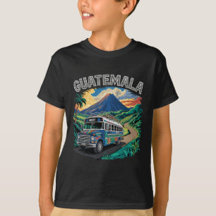 T-shirt Bus de poulet guatémaltèque Chapin Quetzal Antigua