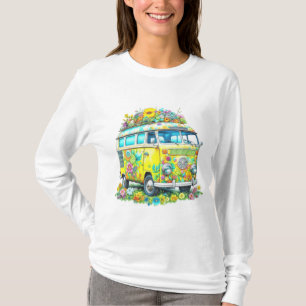 T-shirt Bus d'excursion hippie classique