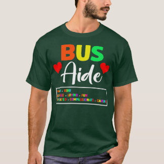 T-shirt Bus Driver Aide Cute School