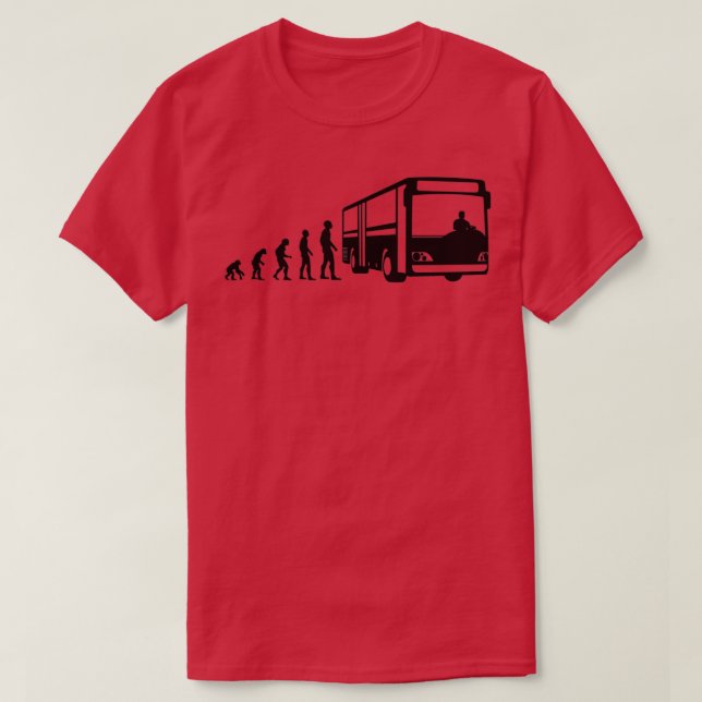 T-shirt Bus Driver Evolution Bus Driver Profession Job (Design devant)