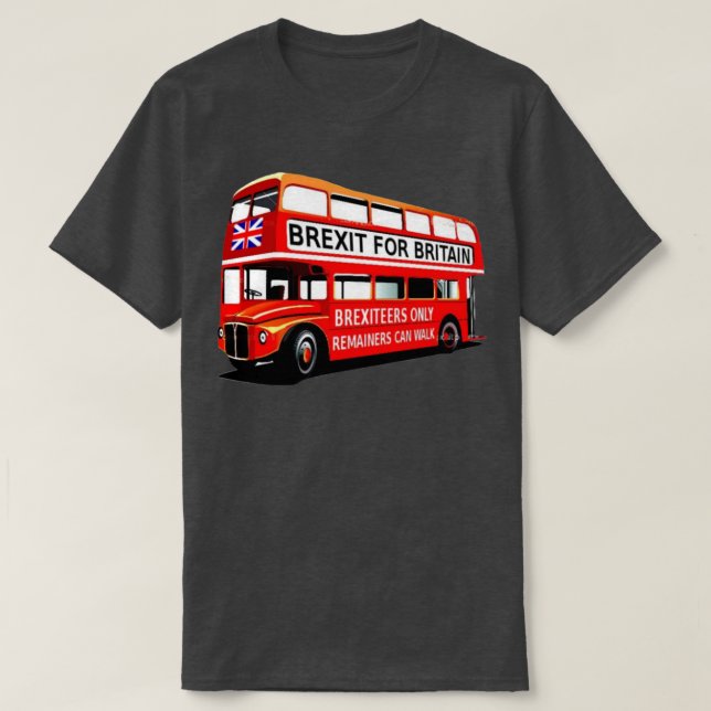 T-shirt Bus du Brexit en tournée (Design devant)
