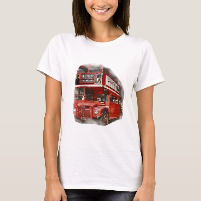 T-shirt Bus Old Red London (Devant)