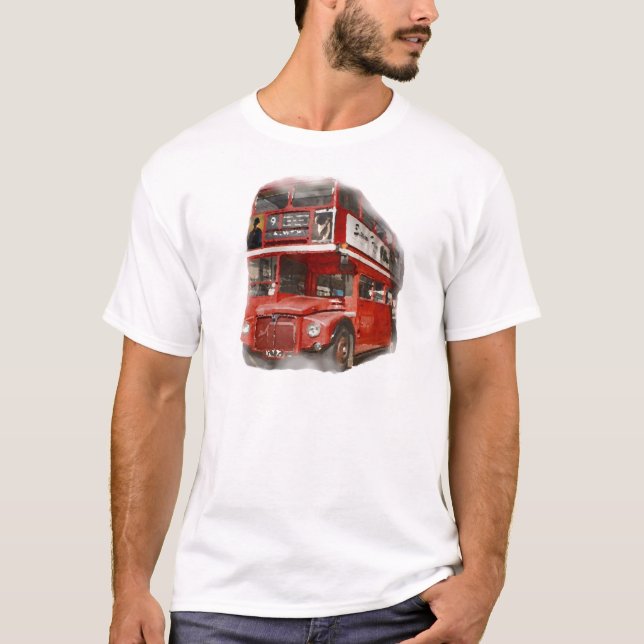 T-shirt Bus Old Red London (Devant)