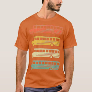 T-shirt bus scolaire appréciation du conducteur retro bus 