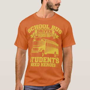 T-shirt Bus scolaire Chauffeur d'autobus Vêtements de chau