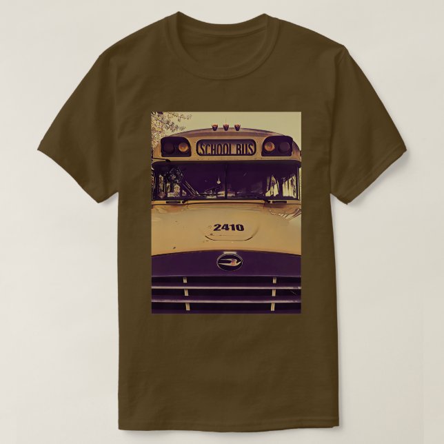 T-shirt Bus scolaire de New York (Design devant)
