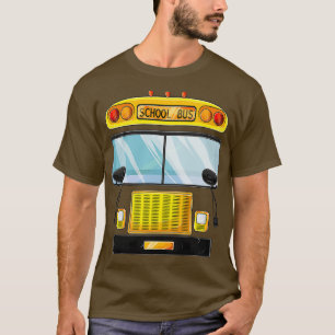 T-shirt Bus scolaire Halloween Costume drôle Bus chauffeur