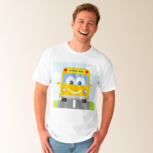 T-shirt Bus Scolaire Heureux (Créateur téléchargé)