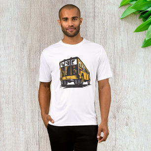 T-shirt Bus scolaire Retro Vintage Jaune