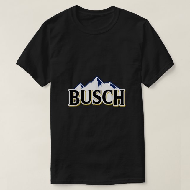 T-shirt Busch Beer Mountains Logo Tee7 (Design devant)