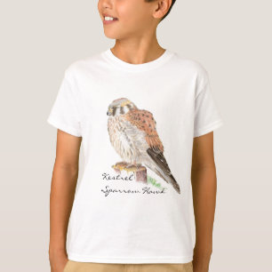 T-shirt Buse à mouches Kestrel, Aquarelle