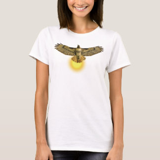 T-shirt Buse à queue rousse volant avec le soleil