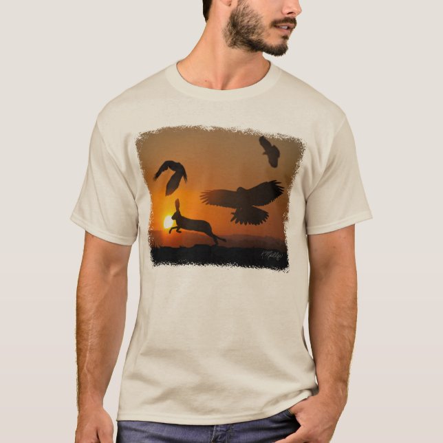 T-shirt Buse de Harris à la chasse (Devant)
