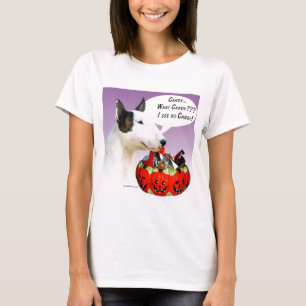 T-shirt Buse d'Halloween de Taureau Miniature Terrier