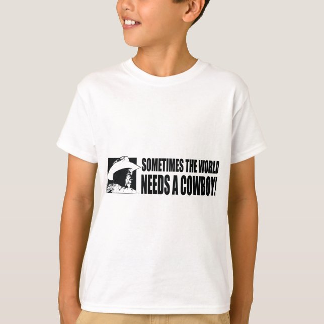 T-shirt BUSH-Casquette-de-Cowboy-Blanc (Devant)