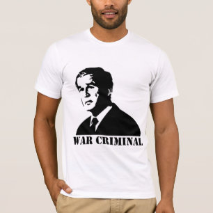 T-shirt Bush est un criminel de guerre
