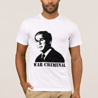 T-shirt Bush est un criminel de guerre
