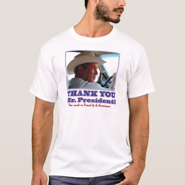 T-shirt Bush-Merci-Américain (Devant)