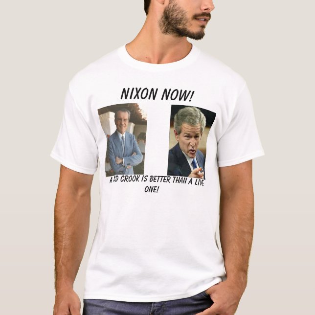 T-shirt bush_points, nixon1972, Nixon maintenant ! , Croo (Devant)