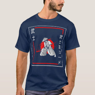 T-shirt Bushido Code Samurai Calligraphie japonaise Vintag