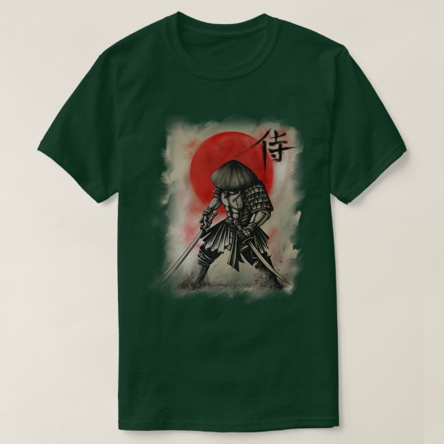 T-shirt Bushido Code Samurai Japan  (Design devant)