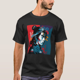 T-shirt Bushido Vintage Samurai Japonais guerrier Retro Sw
