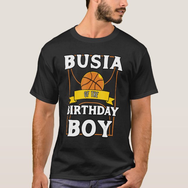 T-shirt Busia De L'Anniversaire Baller Basketball Annivers (Devant)