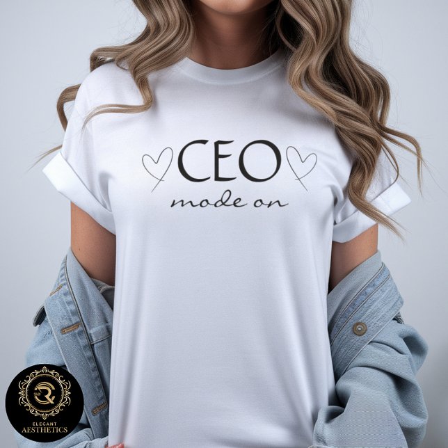 T-shirt Business Casual Graphic Tee - CEO Mode On (Créateur téléchargé)