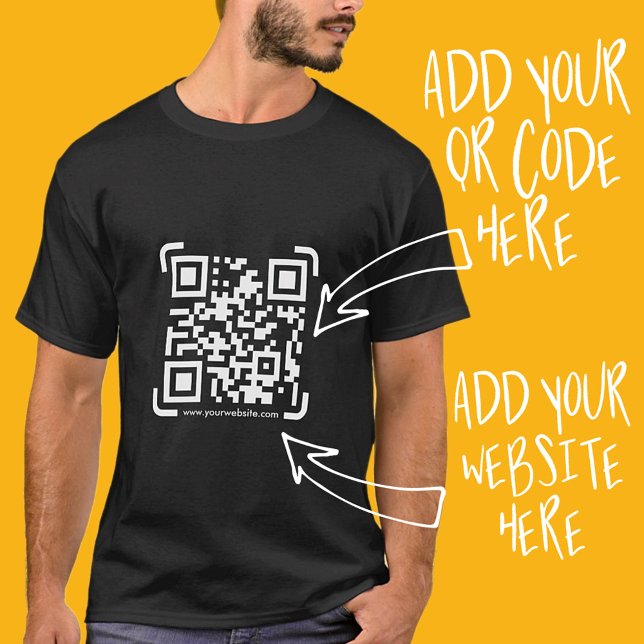 T-shirt Business Scan Me QR Code Website Modern Simple (Créateur téléchargé)