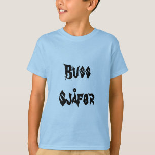 T-shirt Buss Sjåfør, chauffeur de bus dans le Norvégien