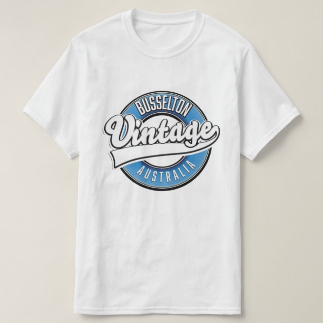 T-shirt Busselton australie logo vintage (Design devant)