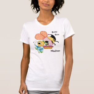 T-shirt Bust Bee Whimsy Honey Nom de l'abeille Personnalis