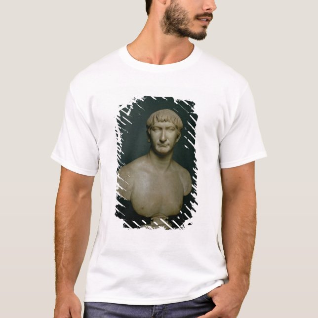T-shirt Buste de portrait d'empereur Trajan (53-117 (Devant)