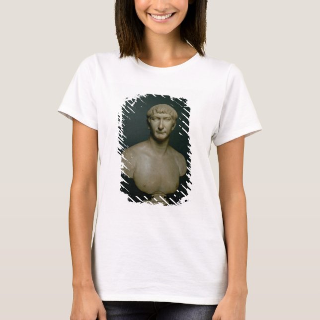 T-shirt Buste de portrait d'empereur Trajan (53-117 (Devant)