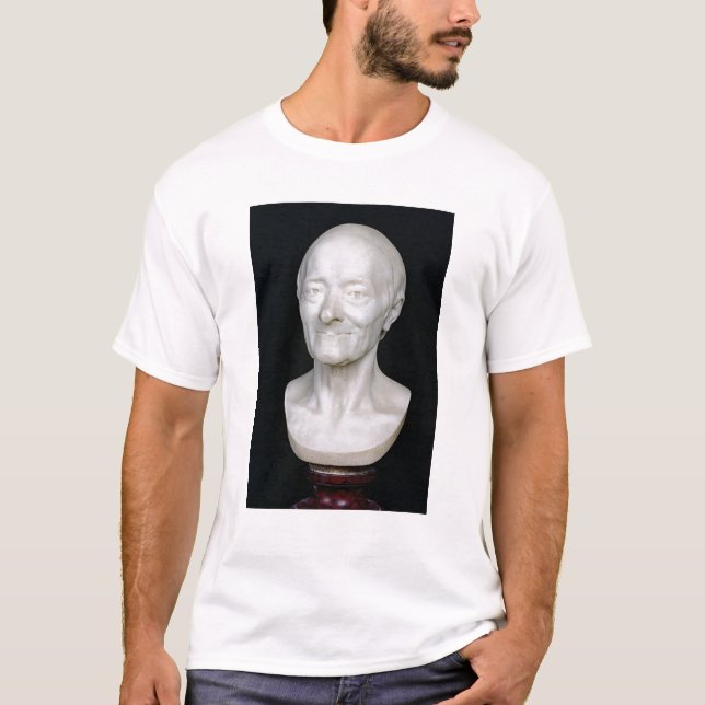 T-shirt Buste de Voltaire sans sa perruque, 1778 (Devant)