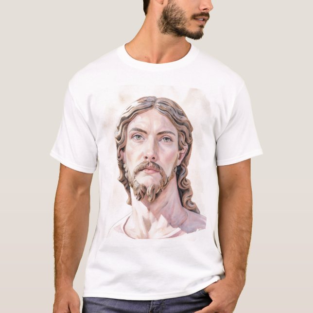 T-shirt BUSTE DU CHRIST SAUVEUR par MICHELANGELO 2026__ (Devant)