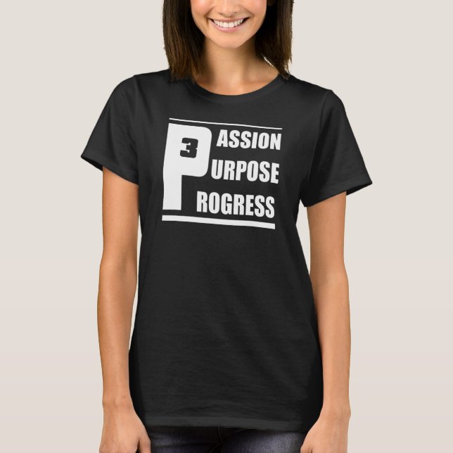 T-shirt But de la passion Progrès motivation go-getter (Devant)