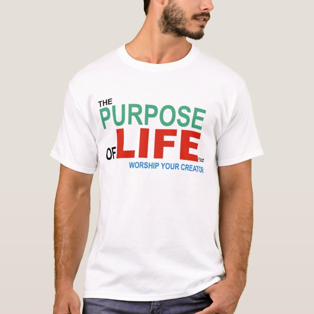 T-shirt But de la vie (couleur) (Devant)