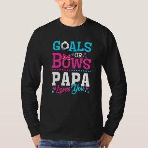 T-shirt But De Révélation De Sexe Ou Bows Papa Vous Aime