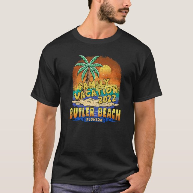 T-shirt Butler Beach Floride Famille Vacation 2022 Souveni (Devant)