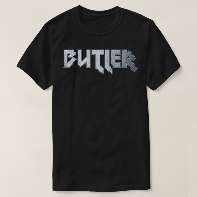 T-shirt Butler métallique lourd (Design devant)