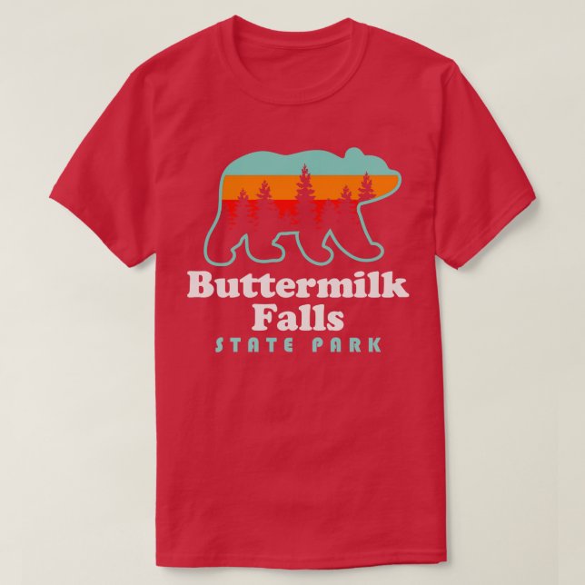 T-shirt Butmilk Falls State Park Ithaca New York Ours (Design devant)