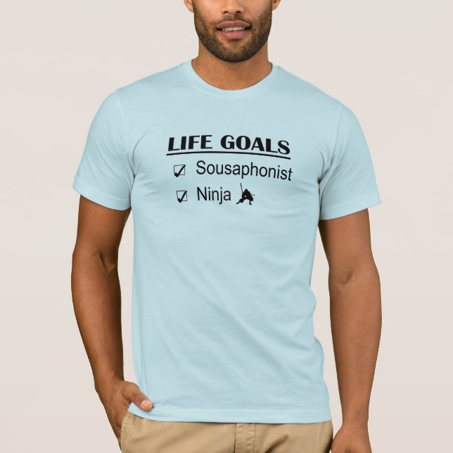 T-shirt Buts de la vie de Ninja de sousaphone (Devant)