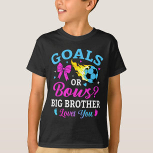 T-shirt Buts ou arcs Grand frère t'aime Foot Genre